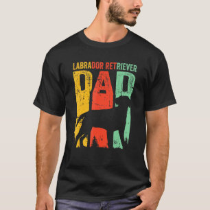 Niedlicher Retro Labrador Labrador Retriever Dog V T-Shirt