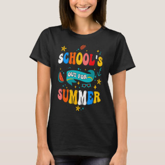 Niedlicher Retro-letzter Schultag für Sommer T-Shirt
