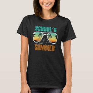 Niedlicher Retro-letzter Schultag für Sommer T-Shirt