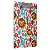 niedlicher retro Löwe scherzt Illustration Klemmbrett (Rechts)