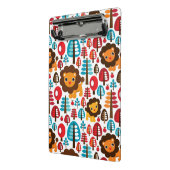 niedlicher retro Löwe scherzt Illustration Mini Klemmbrett (Gewinkelt2)