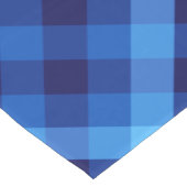 Niedlicher Retro Ocean Blue Kariert Medium Tischlä Mittelgroßer Tischläufer (Ecke)