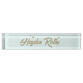 Niedlicher Retro Pastel Blue Teacher Namensplakette (Vorderseite)