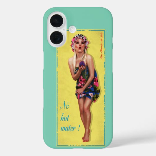 Niedlicher Retro Pinup Girl Handy Case (Rückseite)