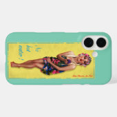 Niedlicher Retro Pinup Girl Handy Case (Rückseite (Horizontal))