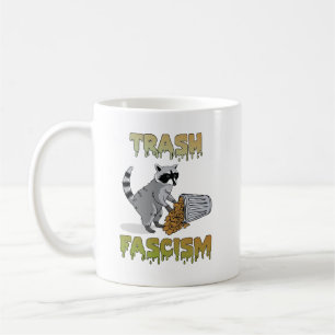 Niedlicher Retro-Raccoon - Trash Faschismus Kaffeetasse