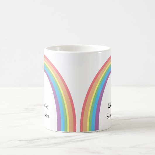 Niedlicher Retro-Regenbogen-Spaß Fügen Sie Ihren N Kaffeetasse (Mittel)
