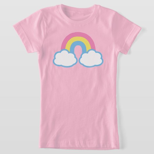 Niedlicher Retro-Regenbogen-T - Shirt (Ablage )