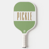 Niedlicher Retro-Retro-Text Pickleball Schläger (Rückseite)