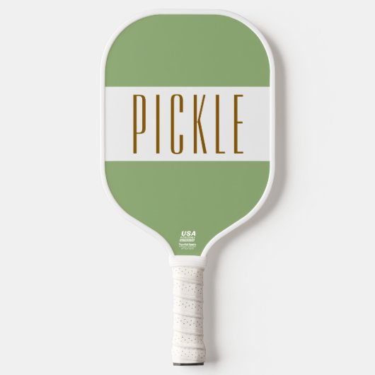 Niedlicher Retro-Retro-Text Pickleball Schläger (Vorderseite)