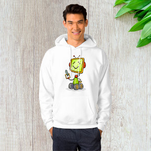 Niedlicher Retro Robot Cartoon Fun KI Tech Digital Hoodie