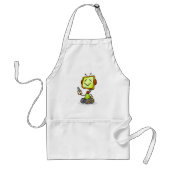 Niedlicher Retro Robot Cartoon Fun KI Tech Digital Schürze (Vorne)
