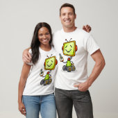 Niedlicher Retro Robot Cartoon Fun KI Tech Digital T-Shirt (Unisex)