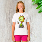 Niedlicher Retro Robot Cartoon Fun KI Tech Digital T-Shirt
