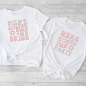 Niedlicher Retro-Script-Junggeselinnen-Abschied T-Shirt