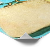 niedlicher Retro-Vintager Einkäufer Poster (Ecke)