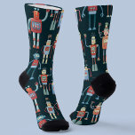 Niedlicher Retro-Vintager Roboter im Stil der 50er Socken<br><div class="desc">Kleine Roboterfiguren im Retro-Stil. Etwas verrostet,  aber sehr niedlich.</div>