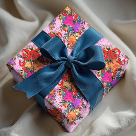 Niedlicher Retro-Vintager Roter Bug - Feiertage Ro Geschenkpapier