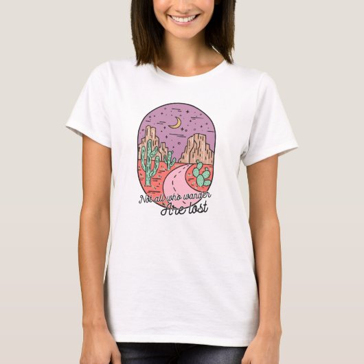 Niedlicher Retro-Wanderlust-T - Shirt (Vorderseite)