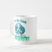 Niedlicher Retro-Welpe - Iss die Reichen Kaffeetasse (Vorderseite Links)