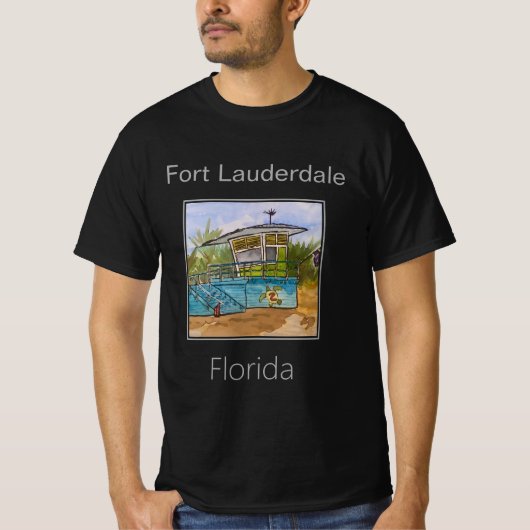Niedlicher Rettungsturm, Fort Lauderdale, T-Shirt (Vorderseite)