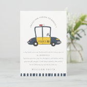 Niedlicher Rettungswagen der Marine tötet jedes Al Dankeskarte (Stehend Vorderseite)