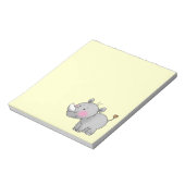 niedlicher Rhino Notizblock (Rotiert)