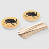 Niedlicher Rhinozerokerkäfer Cartoon Fächer (Non-assembled)