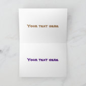 Niedlicher Rhinozerokerkäfer Cartoon Karte (Innenseite)