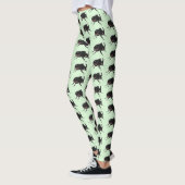 Niedlicher Rhinozerokerkäfer Cartoon Leggings (Links)