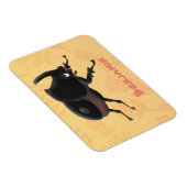 Niedlicher Rhinozerokerkäfer Cartoon Magnet (Rechte Seite)