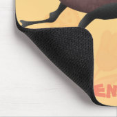 Niedlicher Rhinozerokerkäfer Cartoon Mousepad (Ecke)
