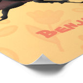 Niedlicher Rhinozerokerkäfer Cartoon Poster (Ecke)