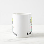 Niedlicher Richter mit Buch und Gavel Kaffeetasse (Mittel)