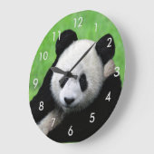 Niedlicher Riese Panda Clock Große Wanduhr (Winkel)