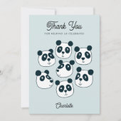 Niedlicher Riesenbär Dankeskarte (Vorderseite)