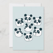 Niedlicher Riesenbär Dankeskarte (Rückseite)