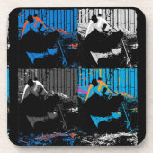 Niedlicher Riesenbär mit leckeren Bambus-Blätter Getränkeuntersetzer (Vorderseite)