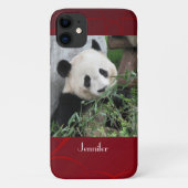 Niedlicher Riesenpanda mit dem Namen Roter Wirbler Case-Mate iPhone Hülle (Rückseite)