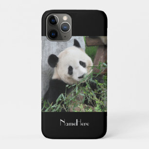 Niedlicher Riesenpanda, Name, schwarz Case-Mate iPhone Hülle