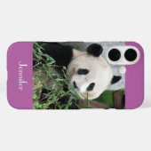 Niedlicher Riesenpanda, Orchid Lila, Name, Case-Mate iPhone Hülle (Rückseite (Horizontal))