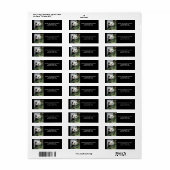 Niedlicher Riesenpanda, schwarze Rücksendeadressen (Vorne)