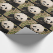 Niedlicher riesiger Panda-Bär Geschenkpapier (Ecke)