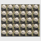 Niedlicher riesiger Panda-Bär Geschenkpapier (Flach)