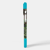 Niedlicher riesiger Panda, blauer Hintergrund, Case-Mate iPhone Hülle (Rückseite / Links)