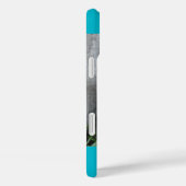 Niedlicher riesiger Panda, blauer Hintergrund, Case-Mate iPhone Hülle (Rückseite / Rechts)