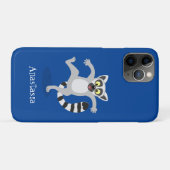 Niedlicher Ring Schwanz lemur Tanz Cartoon Abbildu Case-Mate iPhone Hülle (Rückseite (Horizontal))