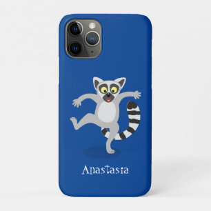 Niedlicher Ring Schwanz lemur Tanz Cartoon Abbildu Case-Mate iPhone Hülle