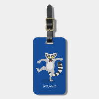 Niedlicher Ring Schwanz lemur Tanz Cartoon Abbildu