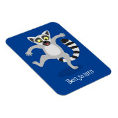 Niedlicher Ring Schwanz lemur Tanz Cartoon Abbildu Magnet (Rechte Seite)